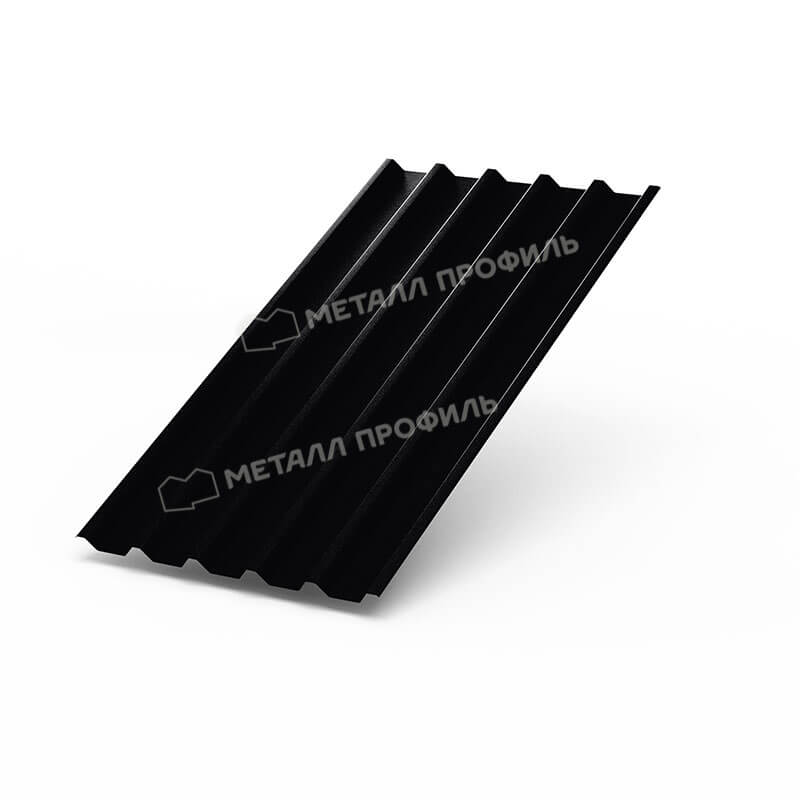 Фото: Профнастил С44 х 1000 - B (PURMAN-20-9005-0.5) в Шатуре