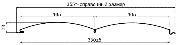 Сайдинг Woodstock-БР-28х330 (ECOSTEEL_T-12-Орех-0.45) в Шатуре