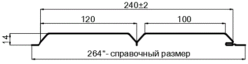 Фото: Сайдинг Lбрус-15х240 (Steelmatt-20-8017-0.4±0.08мм) в Шатуре