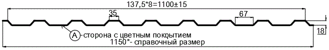 Фото: Профнастил МП20 х 1100 - A (ПЭ-01-1014-0.7) в Шатуре