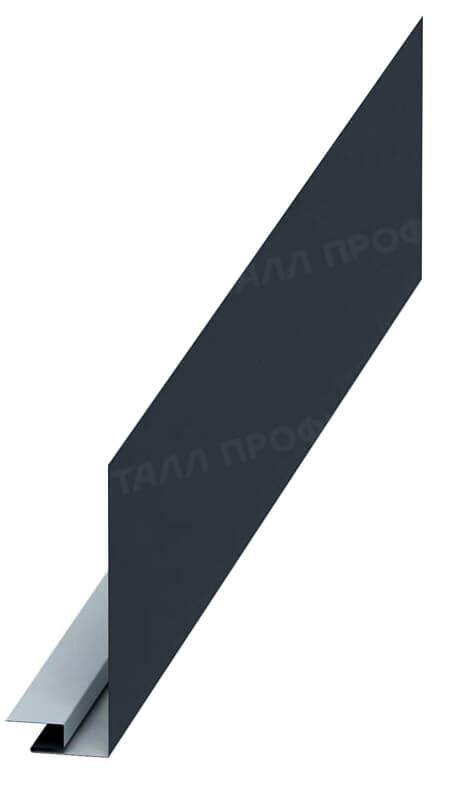 Фото: Планка карнизного свеса сложная 185х50х2000 (VikingMP-01-7016-0.45) в Шатуре