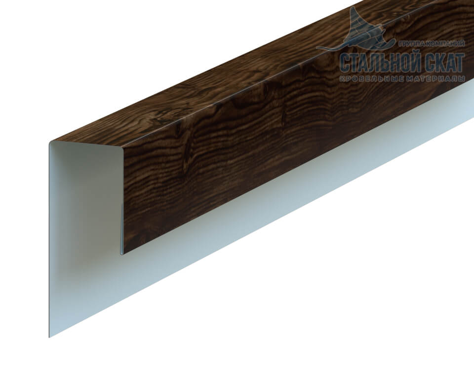 Фото: Планка J-профиль 24х18х2000 (ECOSTEEL_MA-12-Античный Дуб-0.45) в Шатуре