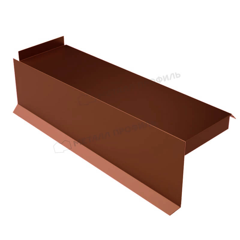 Фото: Планка сегментная торцевая левая 350 мм (AGNETA-03-CopperCopper-0.5) в Шатуре