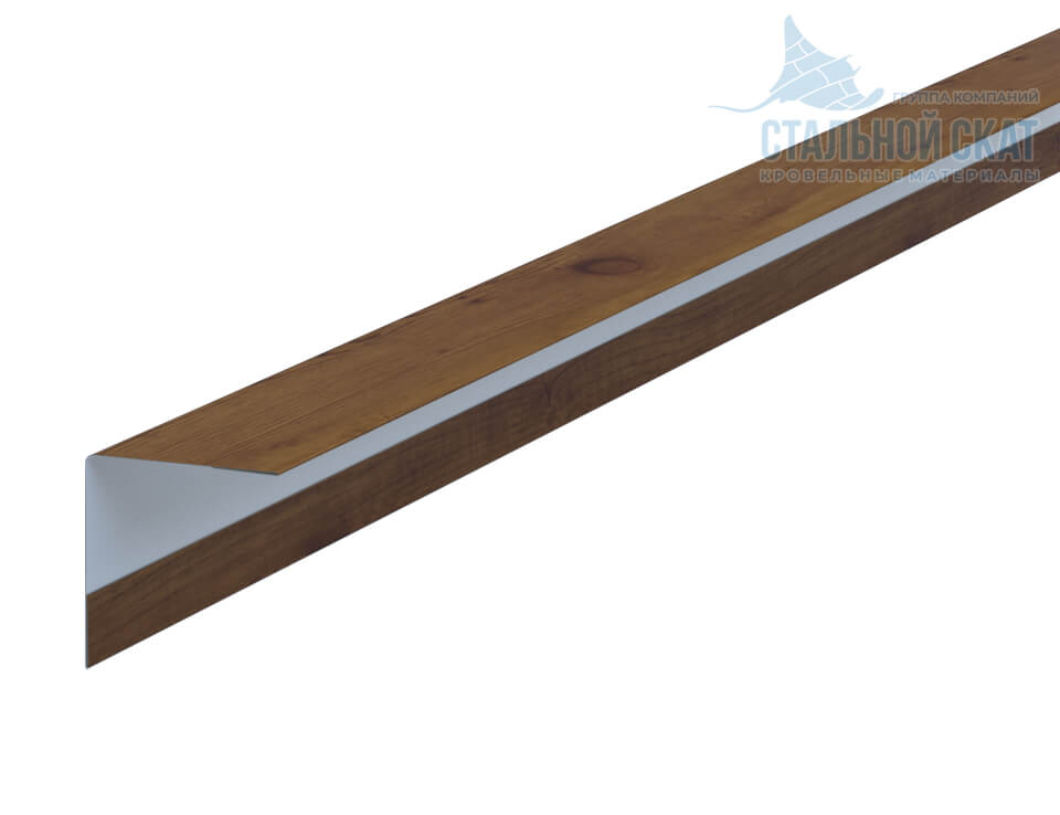 Фото: Планка угла наружного 30х30х3000 (ECOSTEEL_T-12-Дуб-0.45) в Шатуре