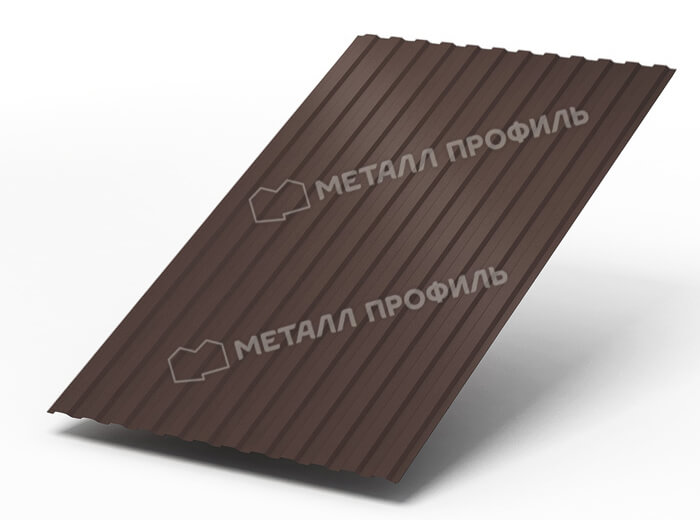 Профнастил МП10 х 1100 - A (ПЭ-01-8017Color-0.4±0.08мм) в Шатуре