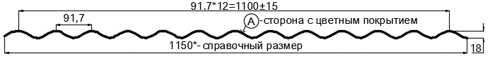 Фото: Профнастил МП18 х 1100 - A (ПЭ-01-7004-0.45) в Шатуре