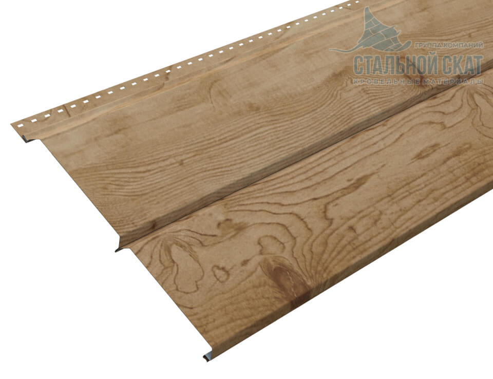 Фото: Сайдинг Lбрус-XL-14х335 (ECOSTEEL_T-01-Сосна-0.5) в Шатуре
