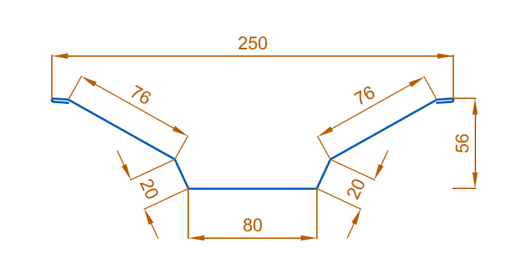Планка ендовы верхняя 76х76х2000 (VALORI-20-DarkGrey-0.5) в Шатуре