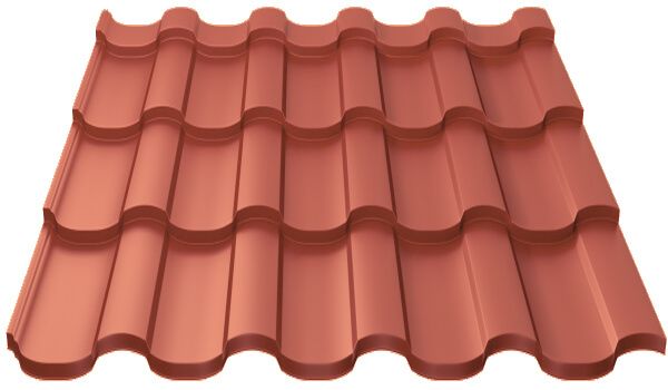 Металлочерепица МП Монтекристо-M (AGNETA-20-Медь\Медь-0.5)